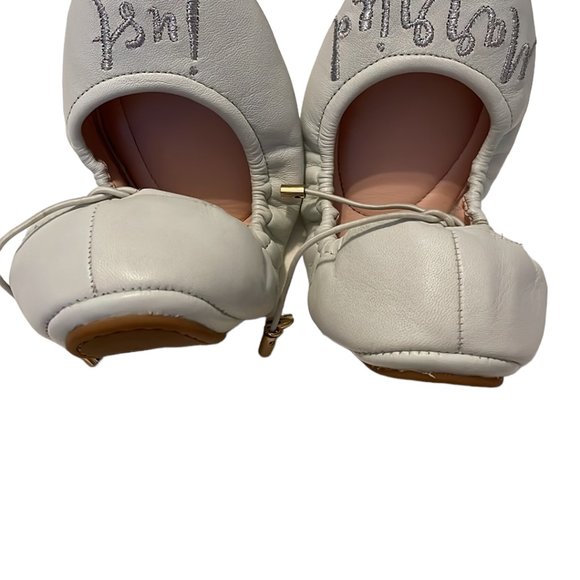 Kate Spade Cream Flats with Silver Embroidery - Picture 6 of 7